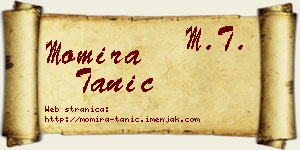 Momira Tanić vizit kartica